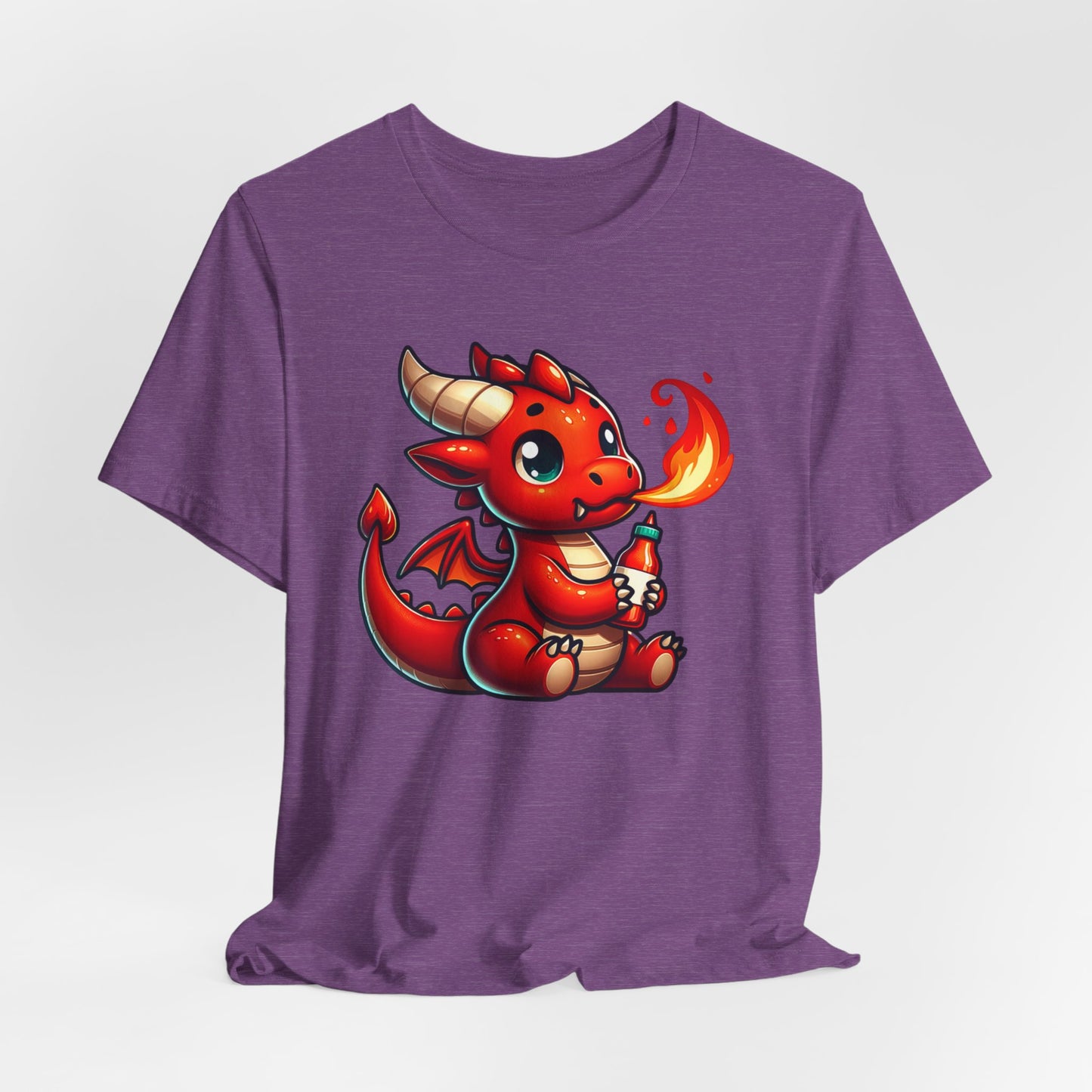 Red Dragon with Hot Sauce Unisex Jersey Short Sleeve Tee